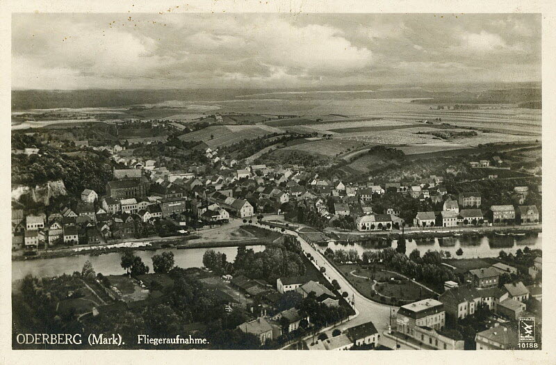 Luftaufnahme von Oderberg 1933 | www.oderberg-damals.de
