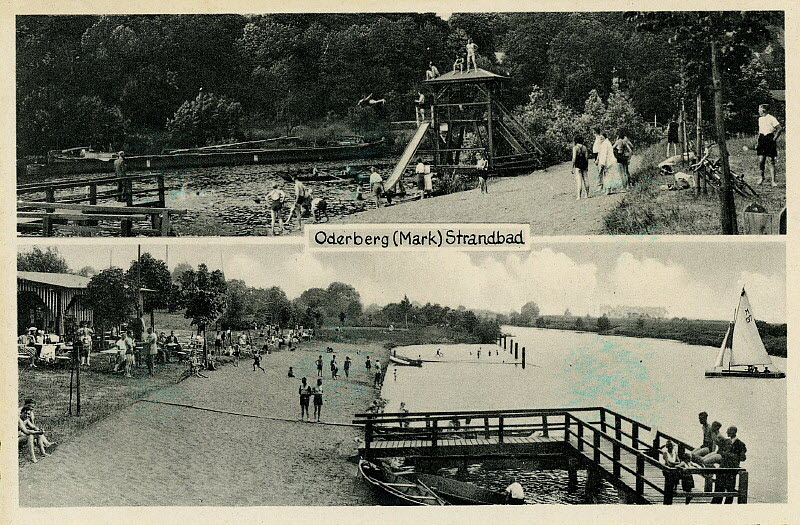 Strandbad in Oderberg um 1940 | www.oderberg-damals.de