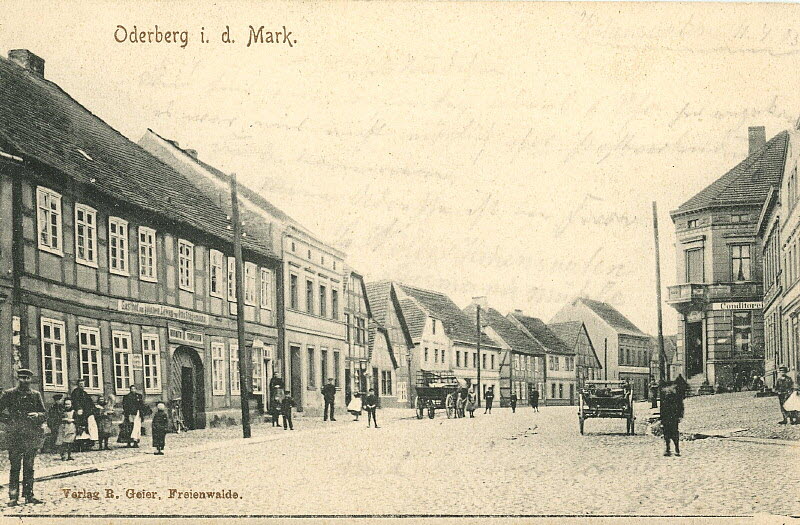 Berliner Straße um 1910 | www.oderberg-damals.de
