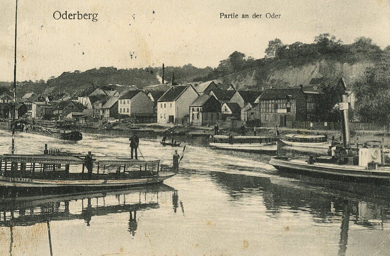 Alte Oder in Oderberg um 1912 | www.oderberg-damals.de