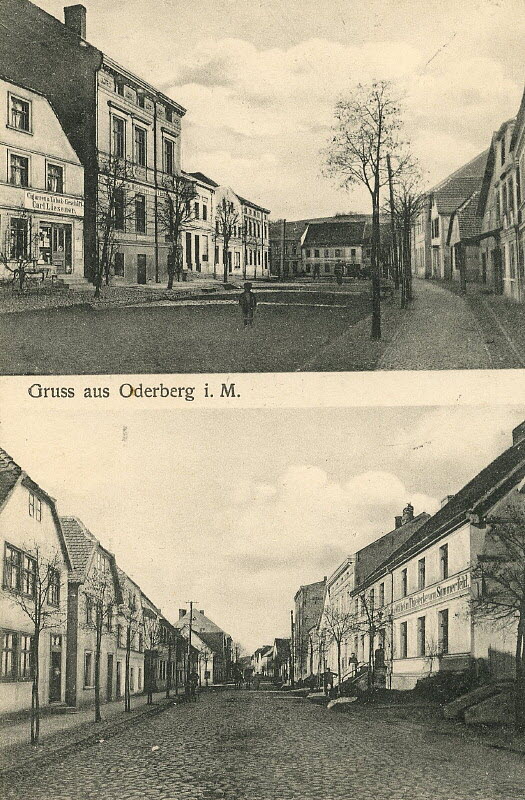 Berliner Straße um 1915 | www.oderberg-damals.de