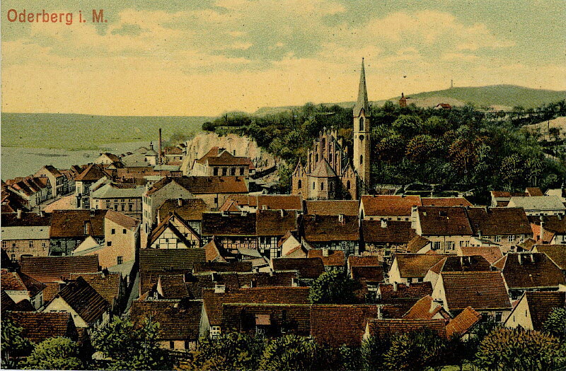 Kirche um 1908 | www.oderberg-damals.de