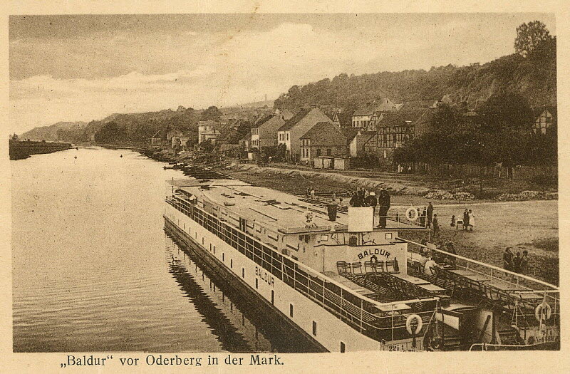 Alte Oder in Oderberg um 1927 | www.oderberg-damals.de