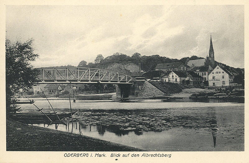 Alte Oder in Oderberg um um 1920 | www.oderberg-damals.de