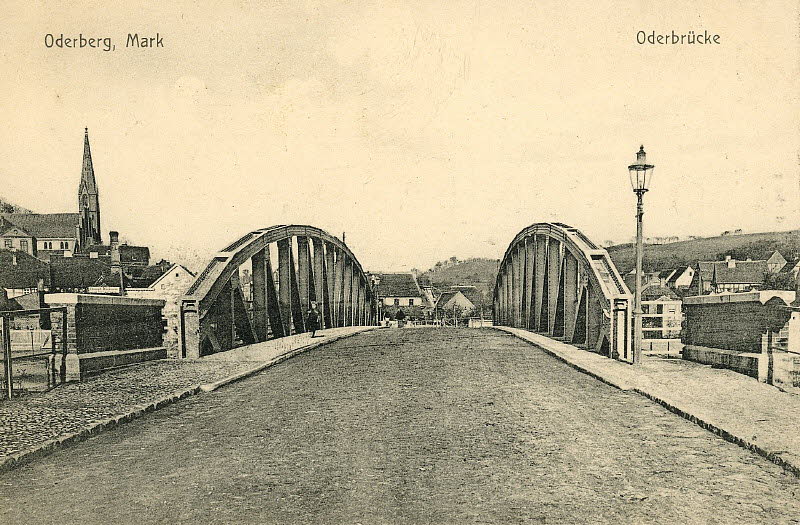 Brücke über die Alte Oder um 1920 | www.oderberg-damals.de