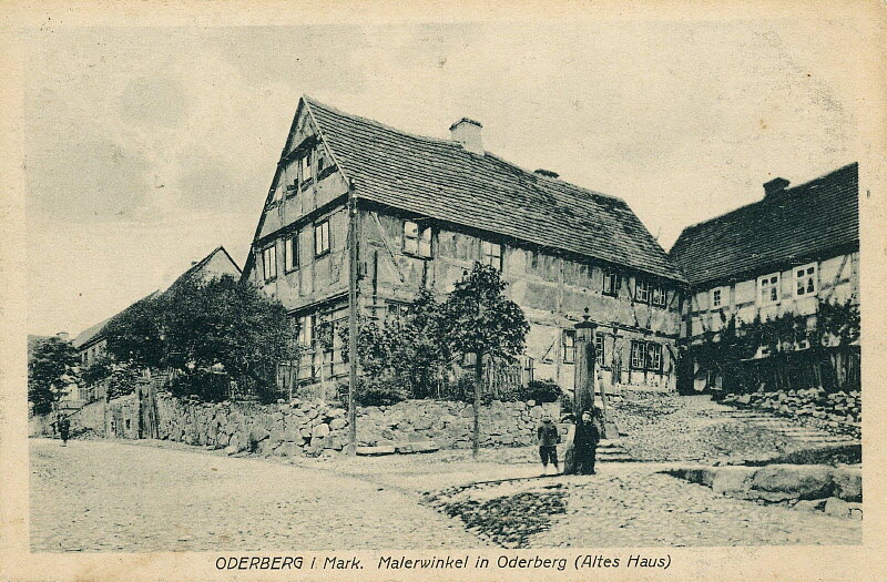 Kietz in Oderberg um 1921 | www.oderberg-damals.de