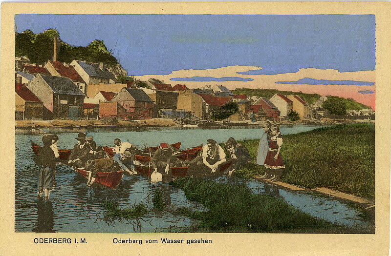 Alte Oder in Oderberg um 1910 | www.oderberg-damals.de