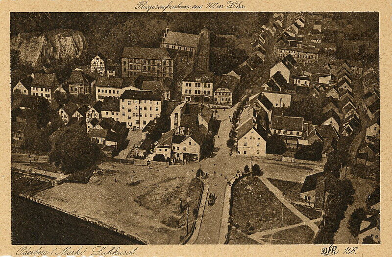 Luftaufnahme von Oderberg 1918 | www.oderberg-damals.de