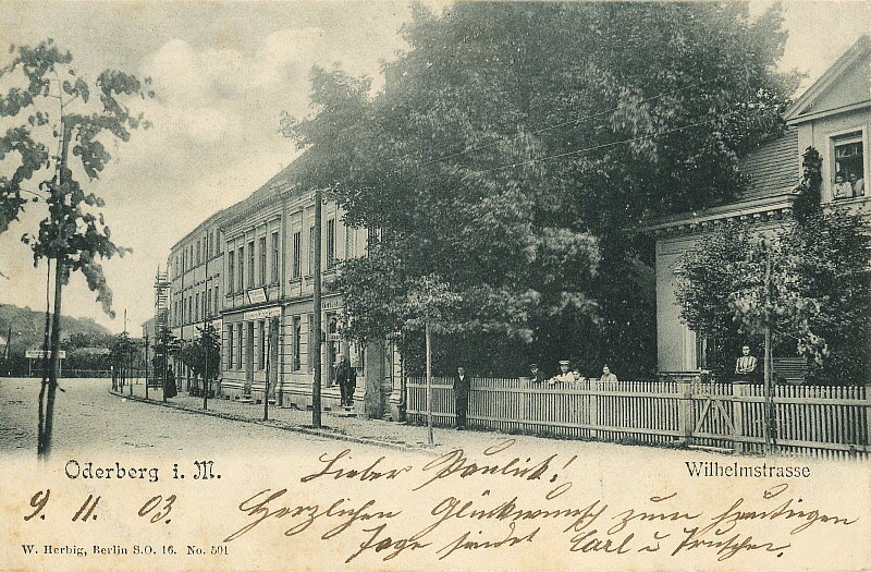Wilhelmstraße um 1903 | www.oderberg-damals.de