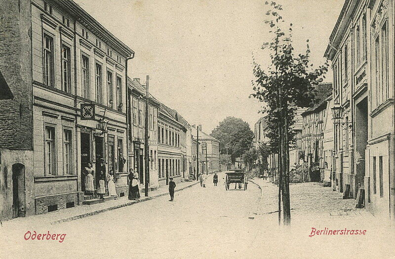 Berliner Straße um 1908 | www.oderberg-damals.de