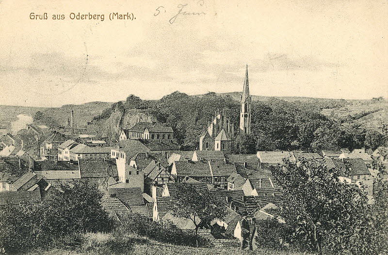 Gesamtansicht um 1919 | www.oderberg-damals.de
