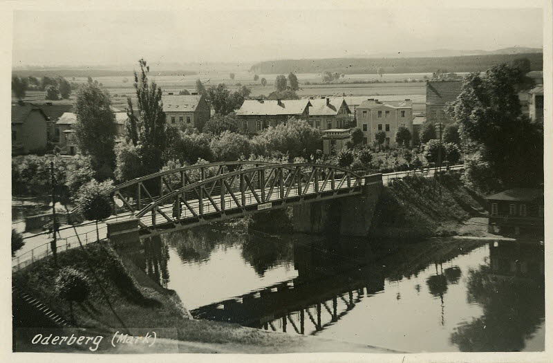 Brücke über die Alte Oder um 1935 | www.oderberg-damals.de