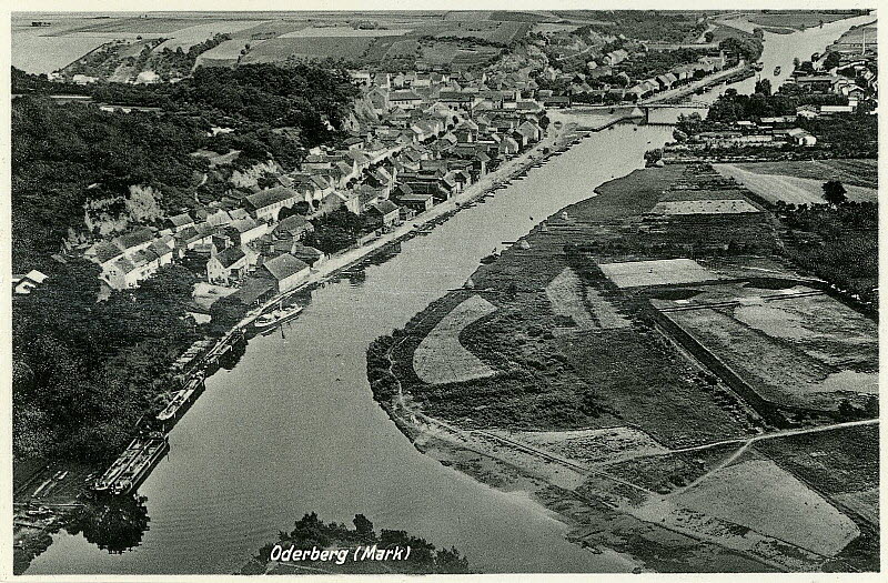 Luftaufnahme von Oderberg um 1940 | www.oderberg-damals.de