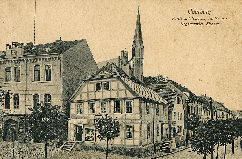 Rathaus um 1910 | www.oderberg-damals.de