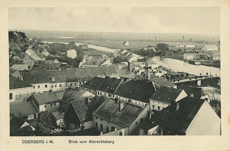 Oderberg Gesamtansicht um 1926 | www.oderberg-damals.de