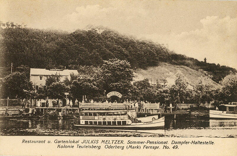Gartenlokal Julius Meltzer um 1915 | www.oderberg-damals.de