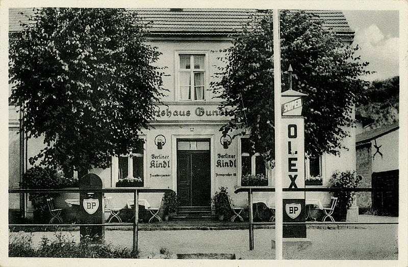 Wirtshaus Gundlach Oderberg um 1930 | www.oderberg-damals.de