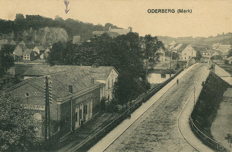 Blick zur Oderbrücke um 1910 | www.oderberg-damals.de