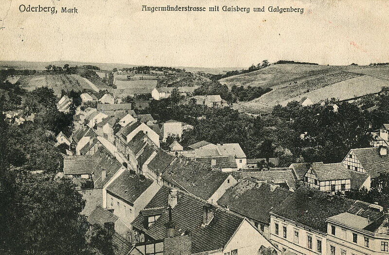 Angermünder Straße um 1910 | www.oderberg-damals.de