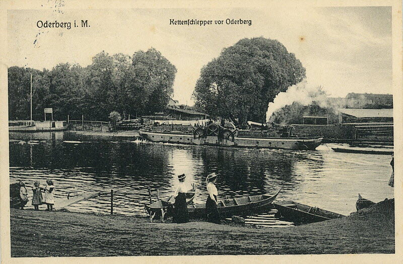 Alte Oder in Oderberg um 1907 | www.oderberg-damals.de