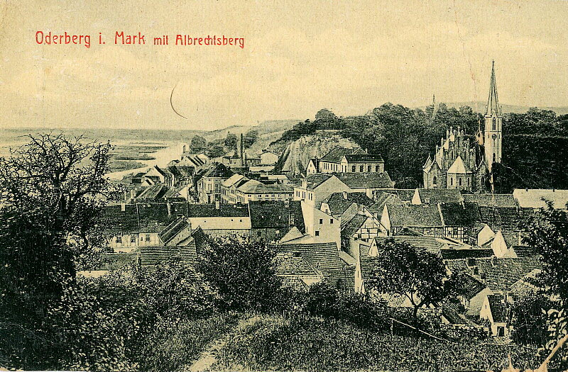 Oderberg Gesamtansicht um 1915 | www.oderberg-damals.de