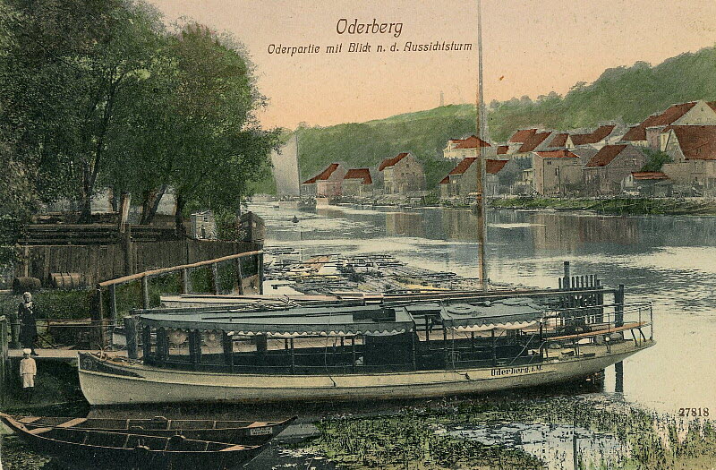 Alte Oder in Oderberg um 1910 | www.oderberg-damals.de