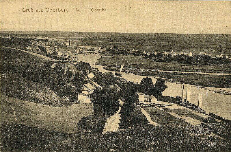 Blick ins Odertal um 1915 | www.oderberg-damals.de