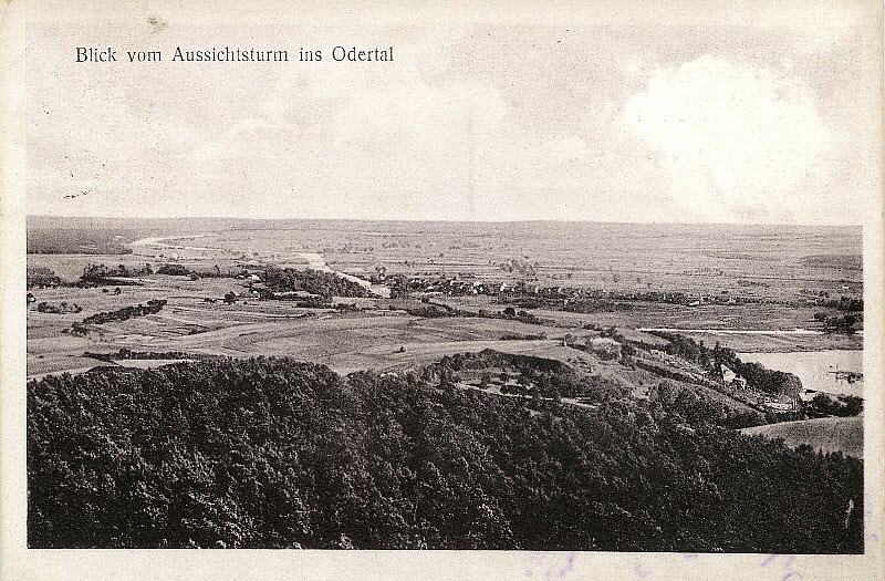 Blick ins Odertal um 1920 | www.oderberg-damals.de