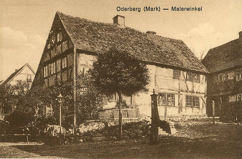 Kietz in Oderberg um 1918 | www.oderberg-damals.de