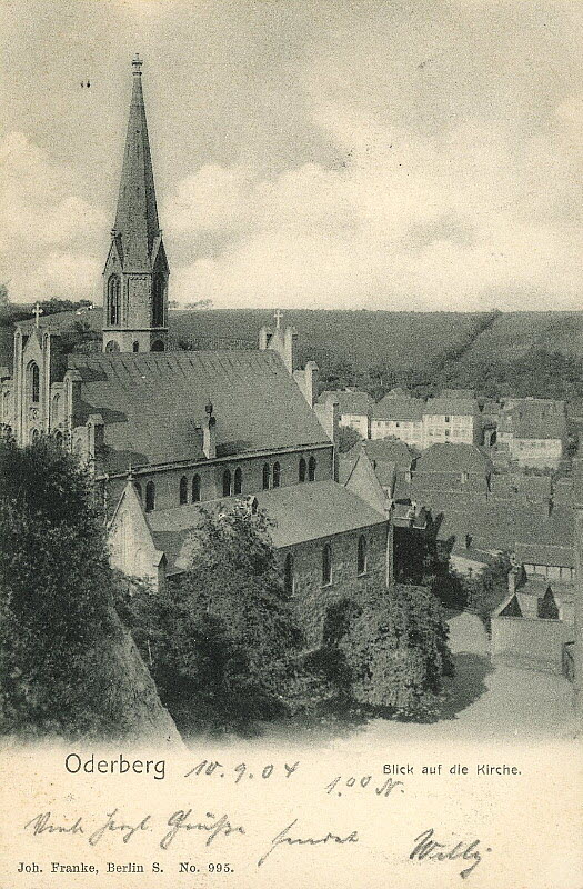 Kirche um 1904 | www.oderberg-damals.de
